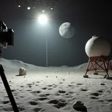 Moon landing film director Stanley Kubrick 1999 Interview